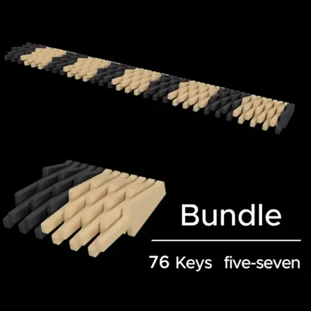 RR Janko® Kit   five-seven Layout  -  76 Keys Bundle